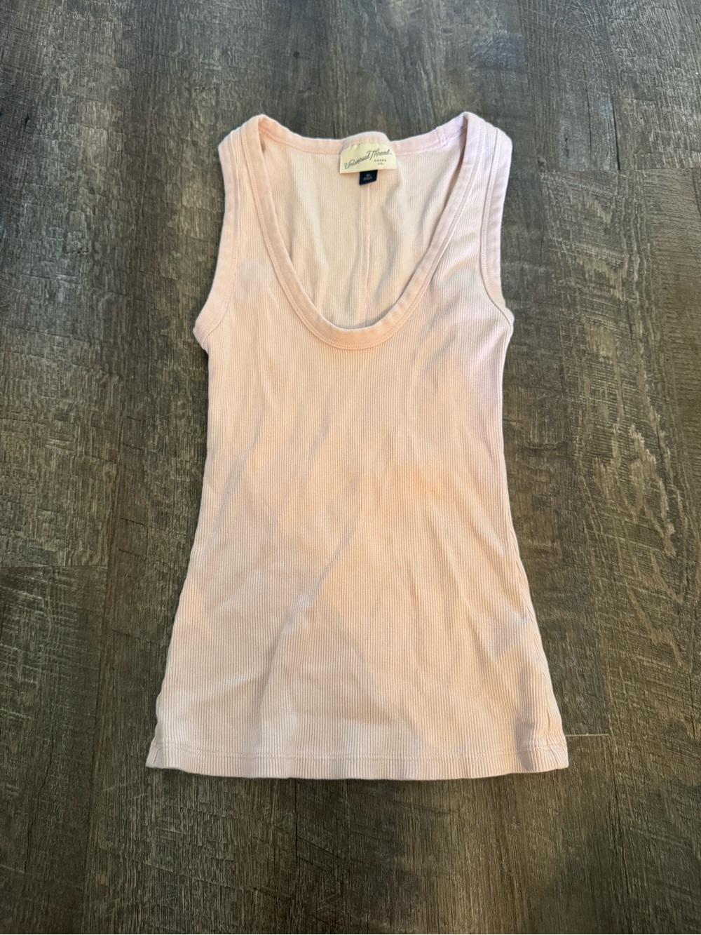 Universal Thread Pale Pink Ribbed Scoop Neck Tank